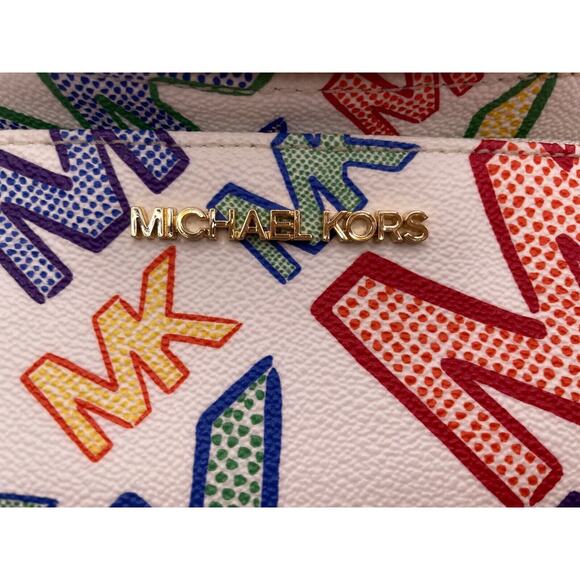 Michael Kors PRIDE Erin Graphic Logo Belt Bag Bright - Picture 4 of 16